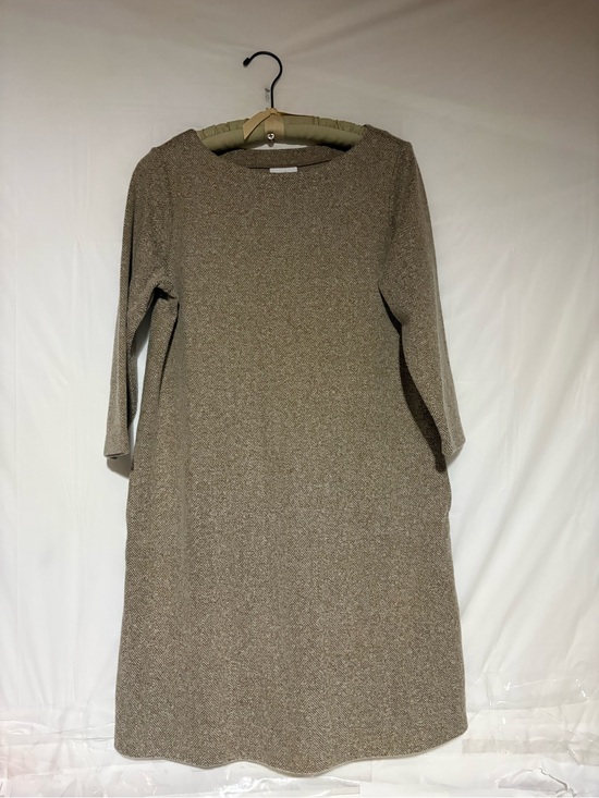 J. Jill Dresses & Skirts - J. Jill Taupe Knit Long Sleeve Shift Dress